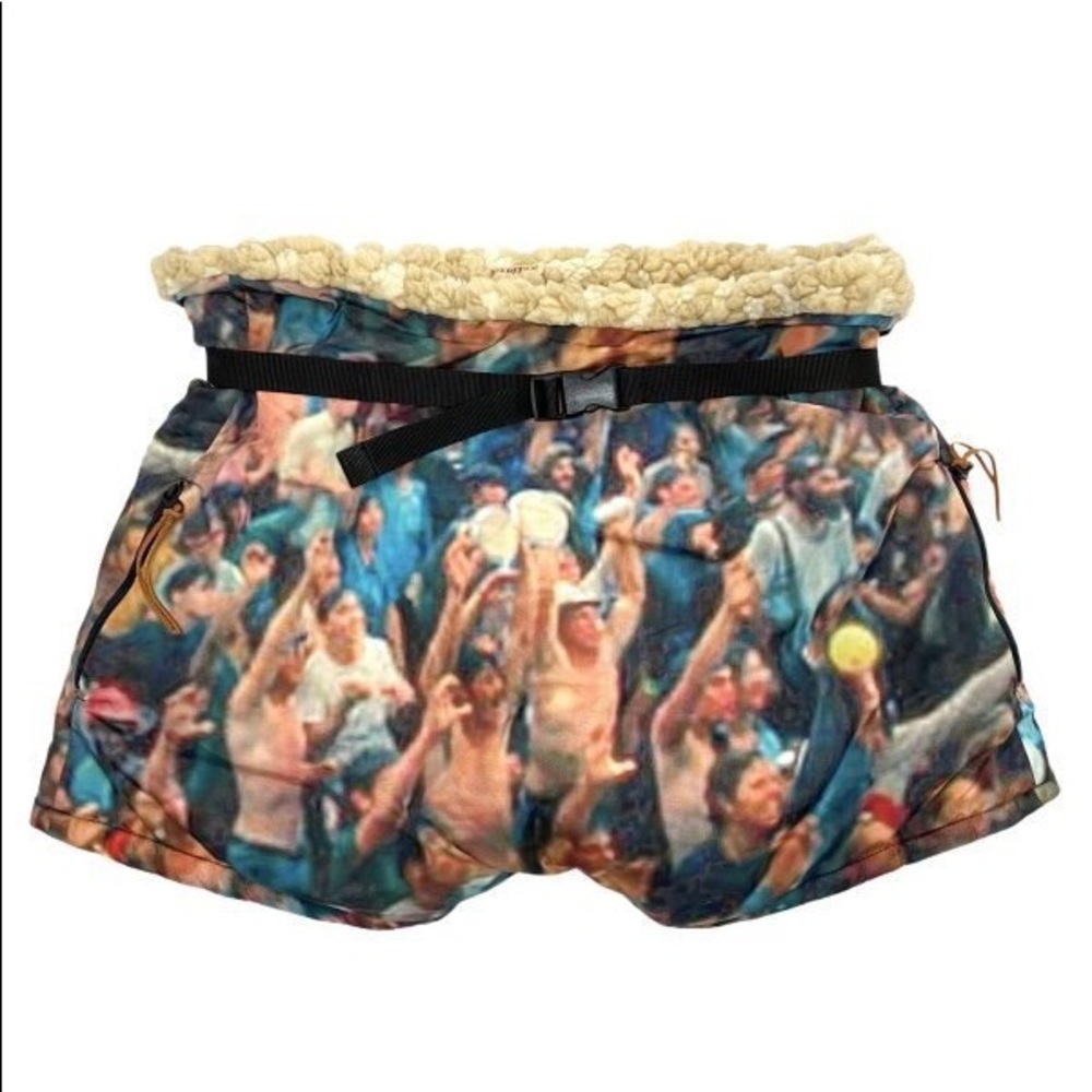 Kapital Fuji Rock Sherpa shorts